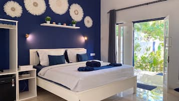 Quarto casal luxo, vista para o jardim | Wi-Fi de cortesia