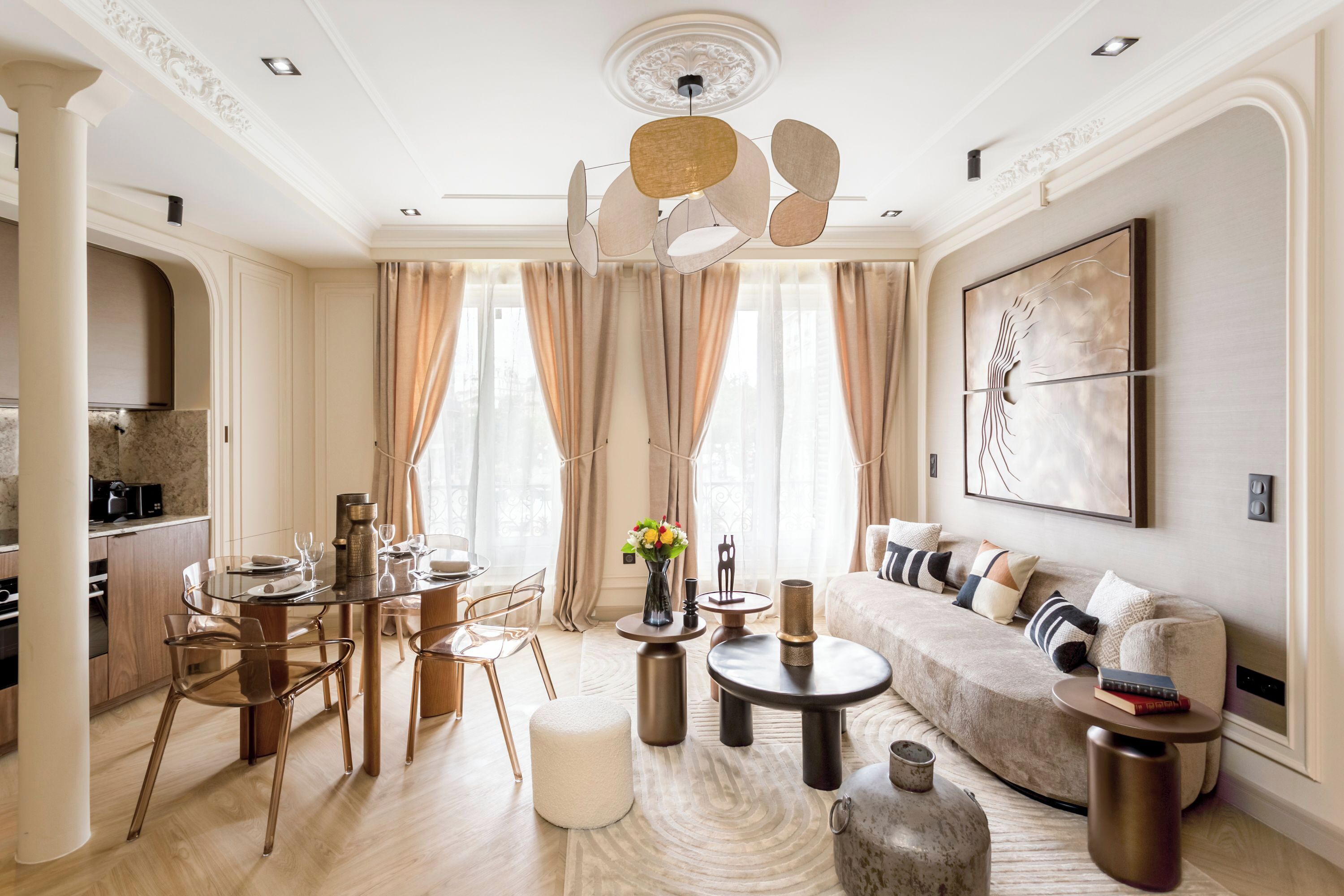 Apartment, City View | Living area | 43-inch Smart TV with cable channels, Netflix, streaming services