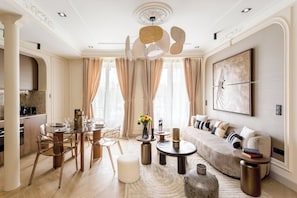 Apartment, City View | Living area - Merveil Luxury Suites - Turbigo II-III (Paris)