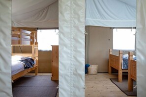 3 habitaciones y ropa de cama