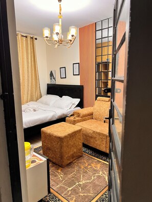 1 Schlafzimmer, Bügeleisen/Bügelbrett, kostenloses WLAN, Bettwäsche