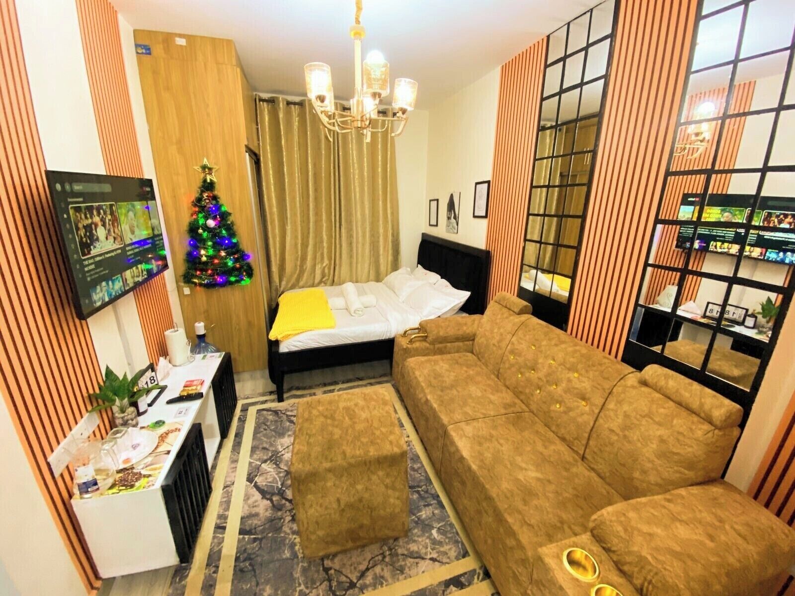 1 chambre, fer et planche à repasser, accès au Wi-Fi (inclus)