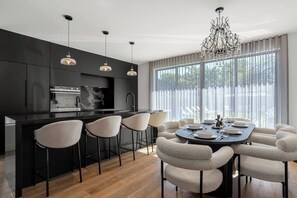 Dining - Parisian Lux Modern Home, Pool, Backyard, BBQ, Gated, Design District Miami (Miami)