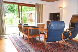 TV, fireplace, stereo - fewo1846 - Lütthus - fewo1846 - Lütthus - House near the beach with 2 bedrooms (Glücksburg (Ostsee))