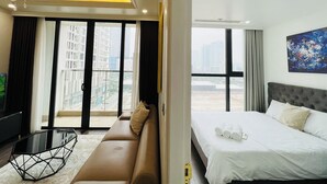 Luxury-Apartment, Balkon, Seeblick