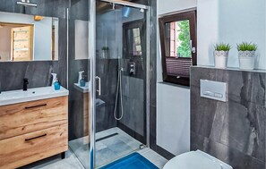 Shower, hair dryer