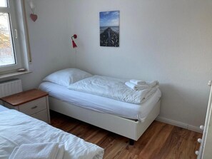 2 makuuhuonetta, vauvan matkasänky, ilmainen Wi-Fi, vuodevaatteet