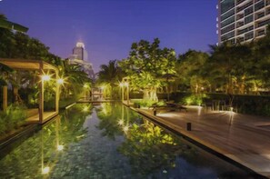 Condo, 1 Bedroom, Balcony | Pool | Indoor pool - 12th Floor Cozy Studio Room, 5-10 Mins Walk to Iconsiam and BTS (Bangkok)