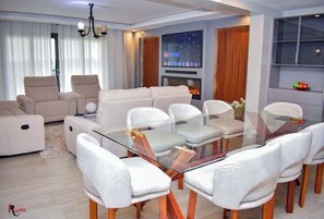 Luxury Apartment | Living area | Flat-screen TV - Lumo Residences Eldoret (Eldoret)