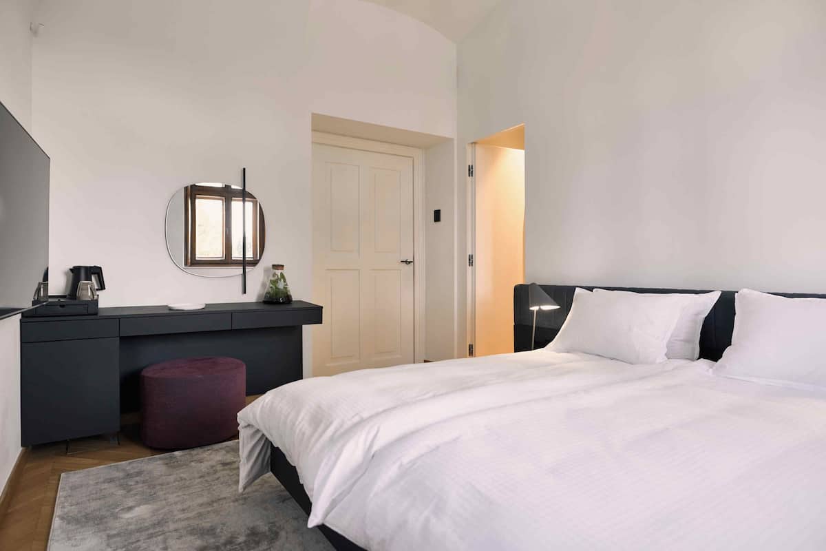 Standard Double Room, Park View | Minibar, in-room safe, desk, laptop workspace