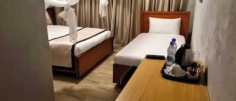 Family Quadruple Room, Balcony | Hypo-allergenic bedding, desk, laptop workspace, free WiFi