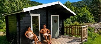 Luxury hillside family home with panoramic views, sauna & hot tub