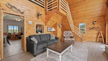 Smart-TV, Kamin, Arbeitsbereiche