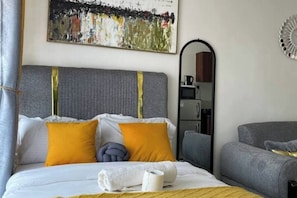 1 Schlafzimmer, Bügeleisen/Bügelbrett, kostenloses WLAN, Bettwäsche