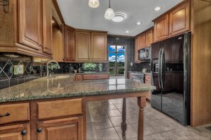 Toaster, spices, dining tables