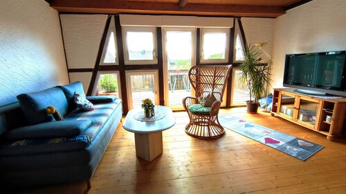 Ferienwohnung 'Uschi' mit Pool, Gemeinschaftsgarten und WLAN