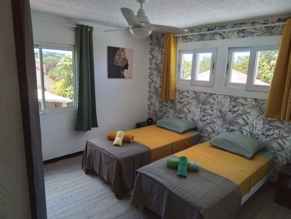 3 habitaciones, wifi y ropa de cama