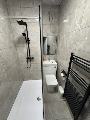 Towels, soap, toilet paper