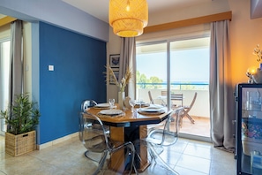 Apartment, 2 Bedrooms, Kitchen, Sea View | In-room dining - Bayview 2-BR Apartment in Larnaca (Larnaca)