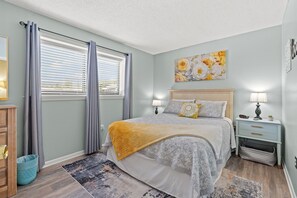 1 bedroom, desk, iron/ironing board