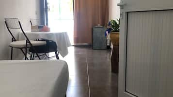 Suite básica, balcón, vista al jardín | Espacio para trabajar con laptop y wifi gratis