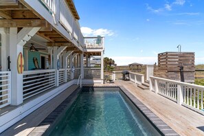 Pool - Oceanfront home - elevator, pool, dog friendly (Carolina Beach)
