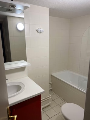 Shower, hair dryer