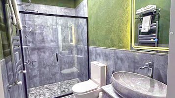 Free toiletries, hair dryer, bathrobes, slippers