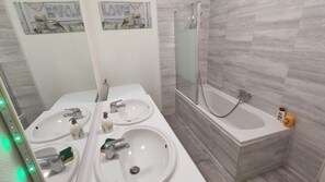 Towels, soap, toilet paper