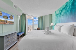 Comfort Condo, 2 Bedrooms, Balcony, Beach View