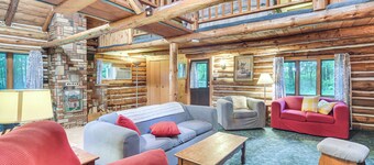 Authentic Log Cabin w/ Private Pond in Glidden