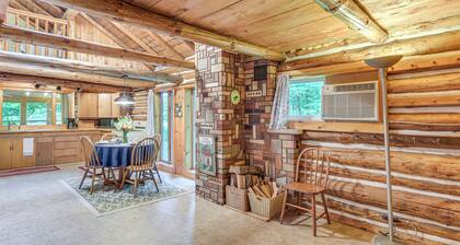 Authentic Log Cabin w/ Private Pond in Glidden