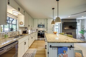 House (2 Bedrooms) | Interior - Fire Pit + Ping-pong: Home on Guadalupe River! (Seguin)