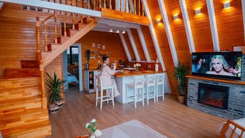 Luxury Bungalow, Balcony, Lake View | Desk, laptop workspace, free WiFi