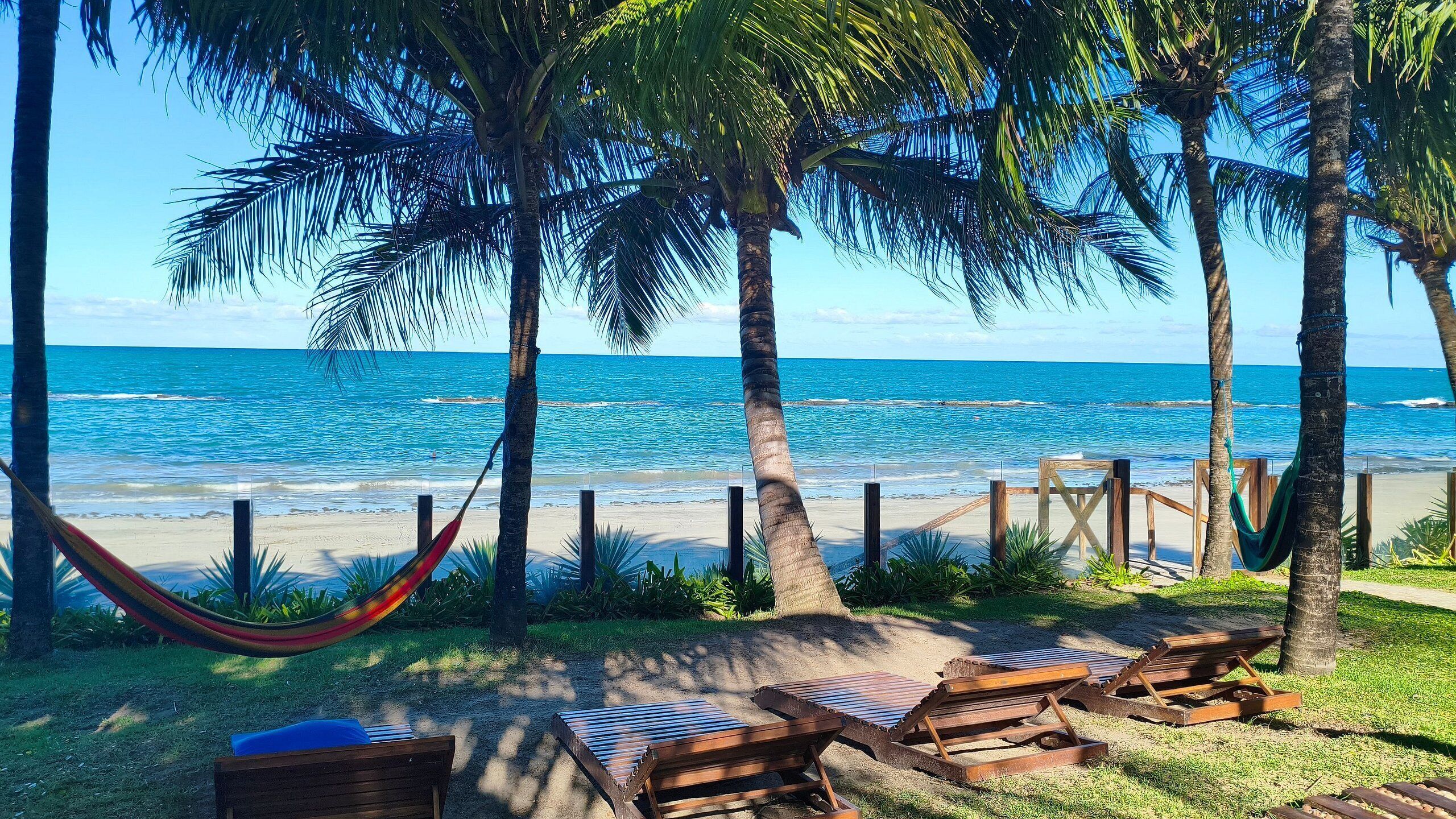 On the beach, white sand