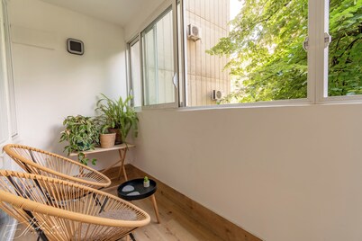 Eden: 1-bedroom apartment in New Belgrade -fast wifi and dedicated working space