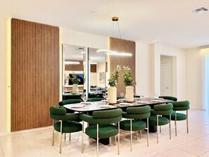 Dining - Luxury 8BR Villa Near Disney – Private Pool, Spa, BBQ & More! (Davenport)