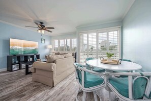 Condo, 1 Queen Bed with Sofa bed, Balcony, Garden View (Emerald Isle Escape) | Living area | 42-inch flat-screen TV with digital channels - Holiday Isle - Private Beach - Special Offer! (Destin)