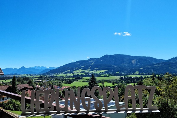 Blick von der Unterkunft