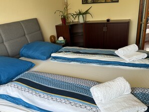 3 dormitorios, tabla de planchar con plancha, wifi