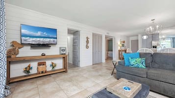 42-inch flat-screen TV with digital channels