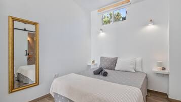 1 slaapkamer, een strijkplank/strijkijzer, wifi, beddengoed