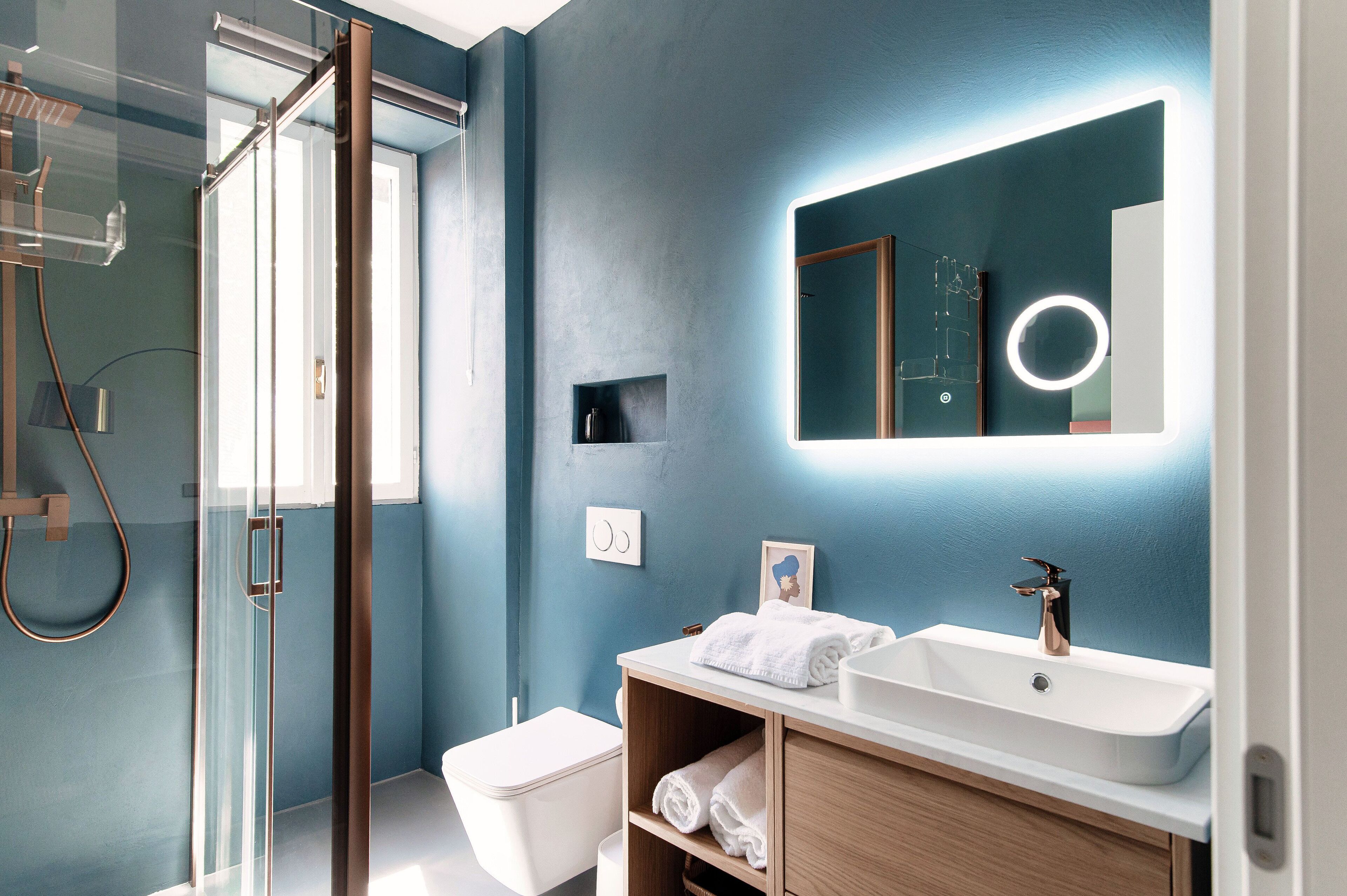 Appartement, patio, vue lac | Salle de bain