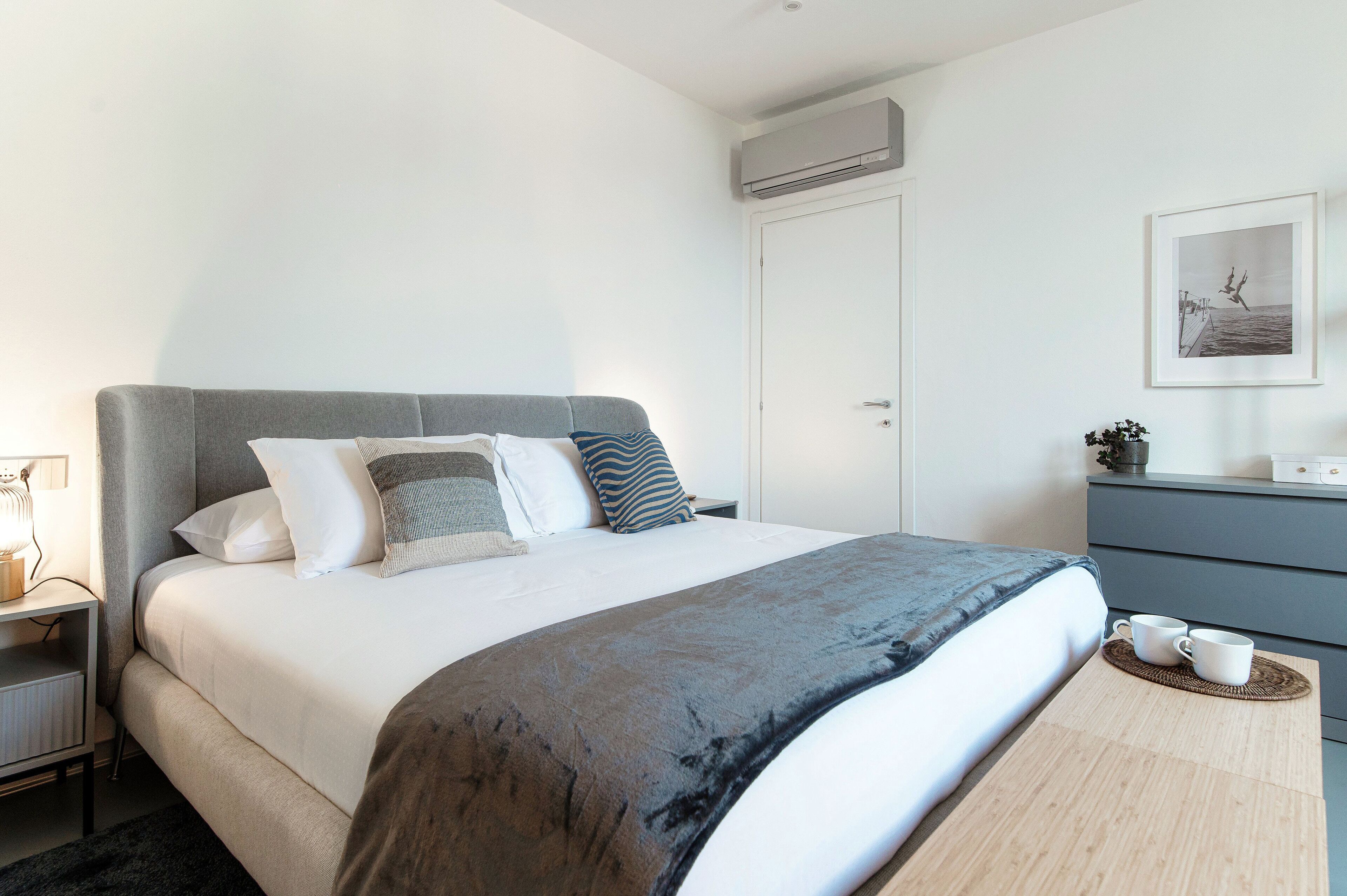 Appartement, patio, vue lac