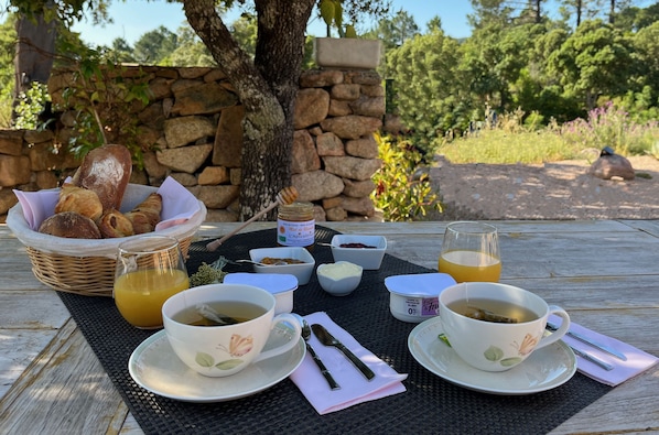 Daily continental breakfast (EUR 12.5 per person)