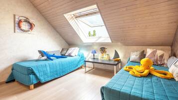 2 chambres, fer et planche Ă repasser, Wi-Fi, draps fournis