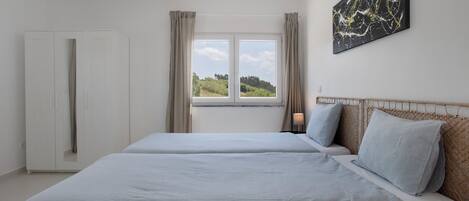 1 室のベッドルーム、WiFi、ベッドシーツ