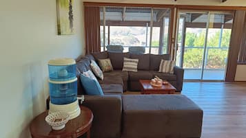 Smart TV, fireplace, video games, books