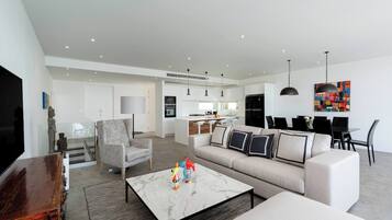 Villa, 3 chambres, fumeur, piscine privée | Salle de séjour