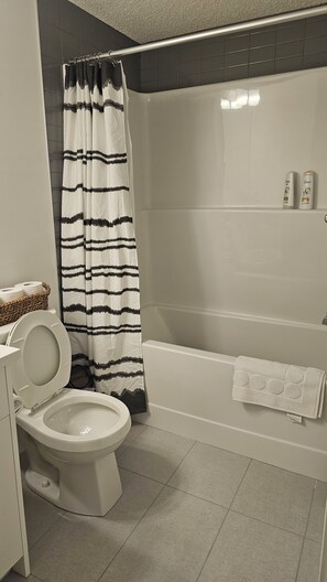 Towels, soap, toilet paper
